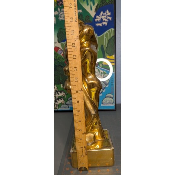 Jaru Lovers Embrace Sculpture MCM Cubist Gold plated - Picture 10 of 16